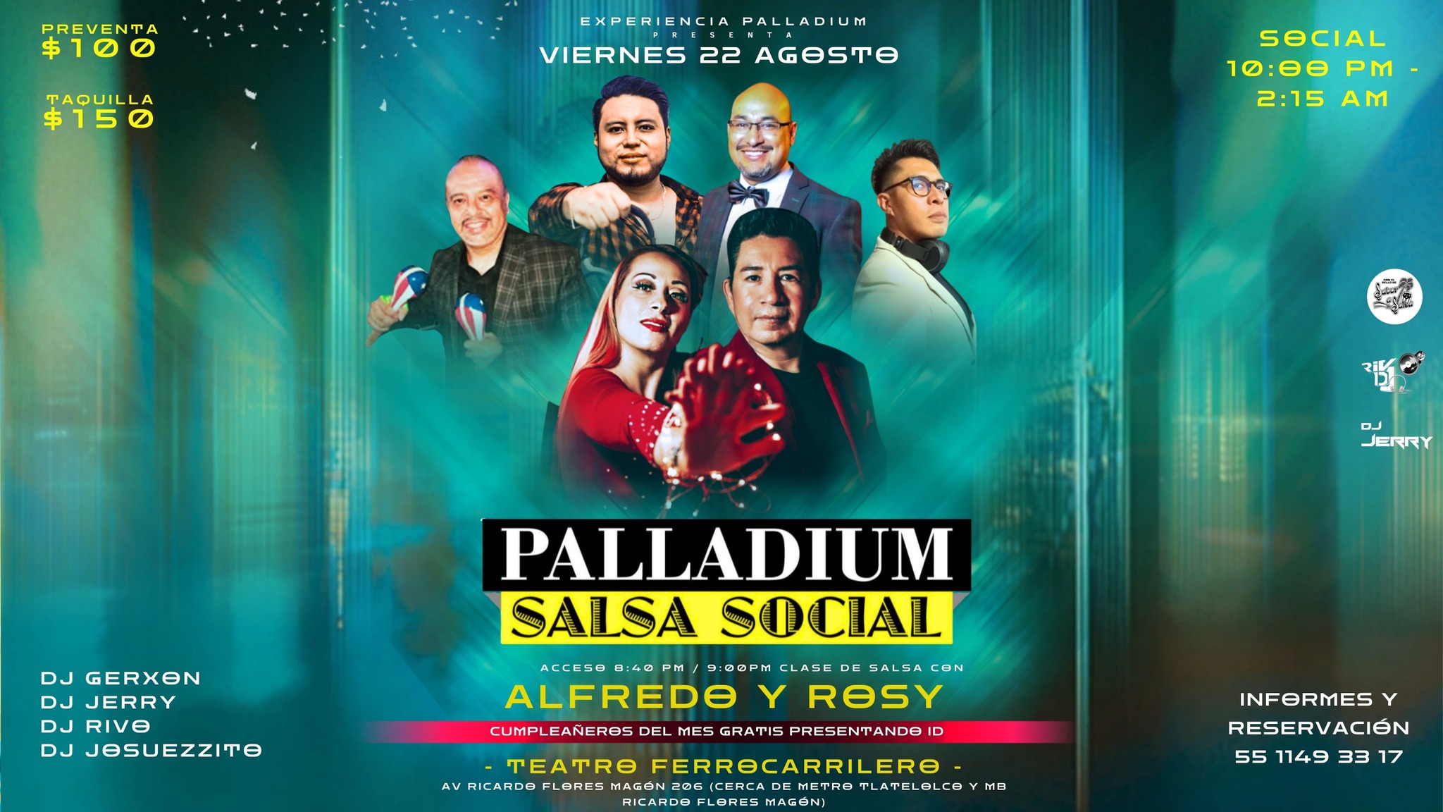 ⭐ PALLADIUM SALSA SOCIAL - AGOSTO