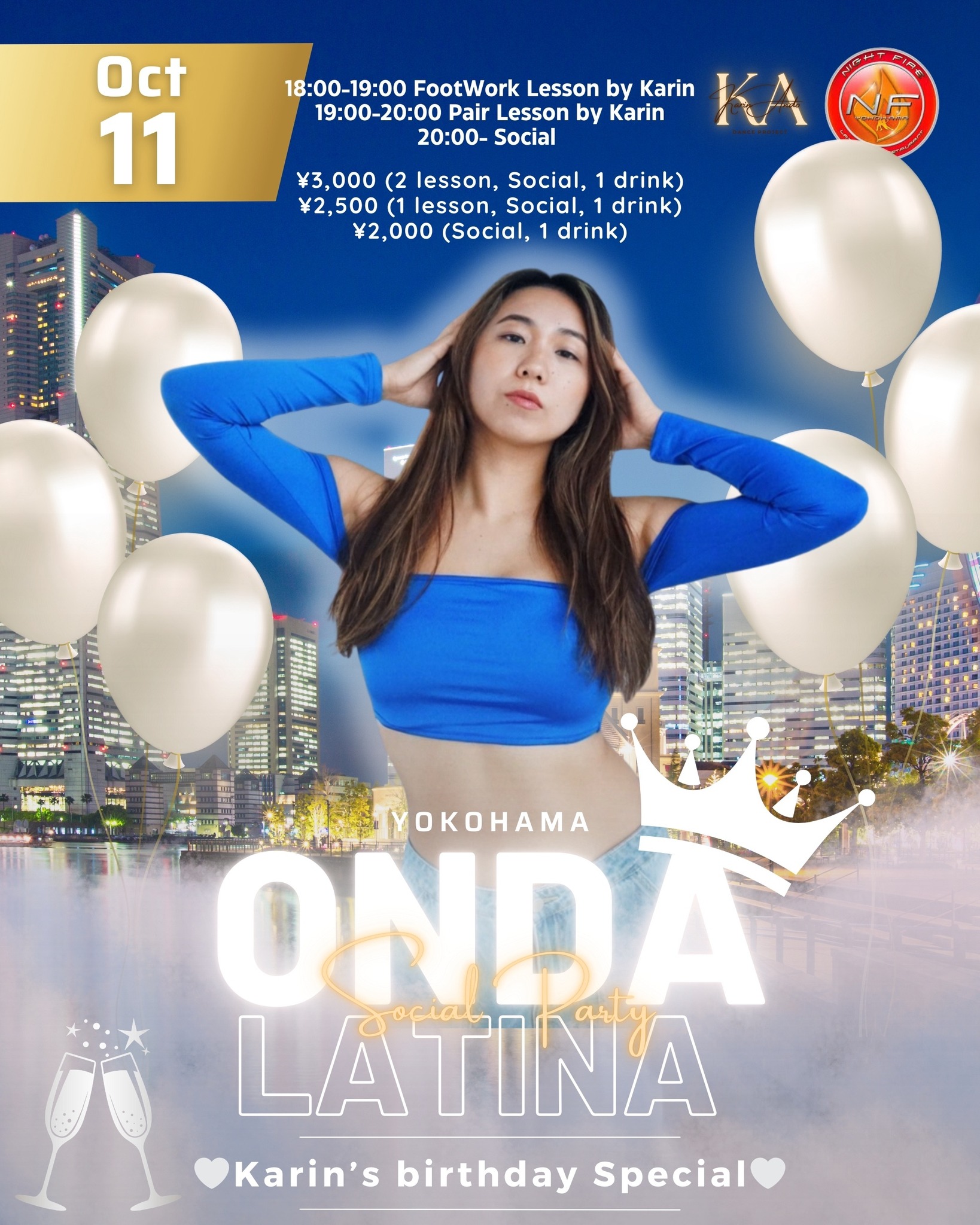 【横浜】Onda Latina!! Karin’s birthday Special🤍