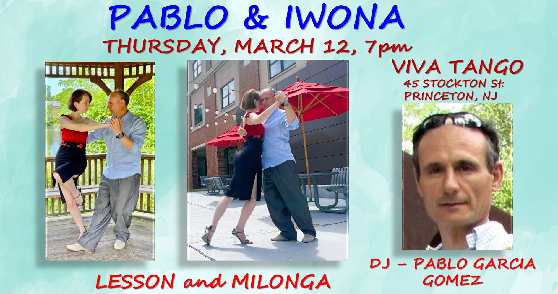 TANGO LESSON and MILONGA with DJ