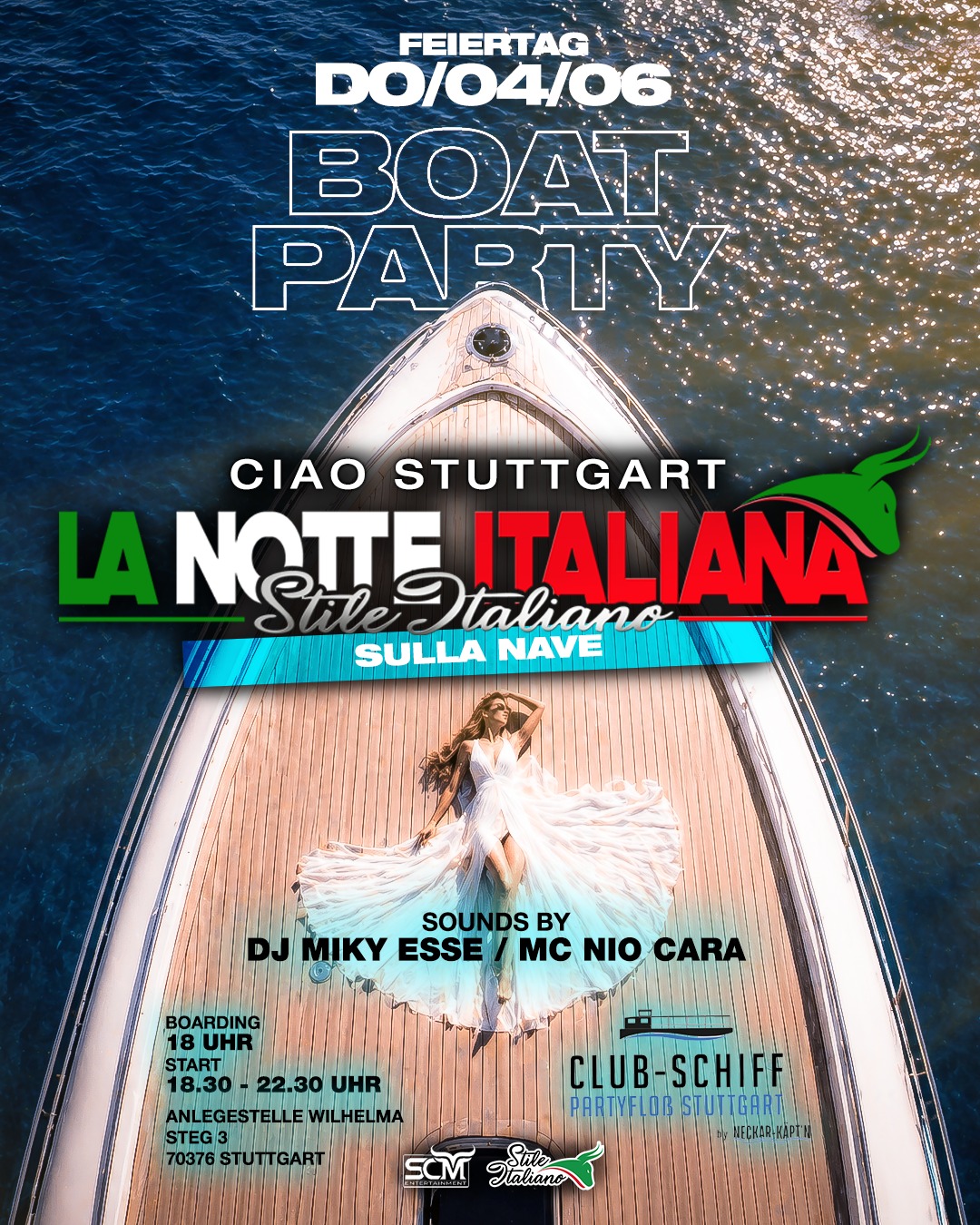 La Notte Italiana sulla Nave • 04.06 STUTTGART 🛥️