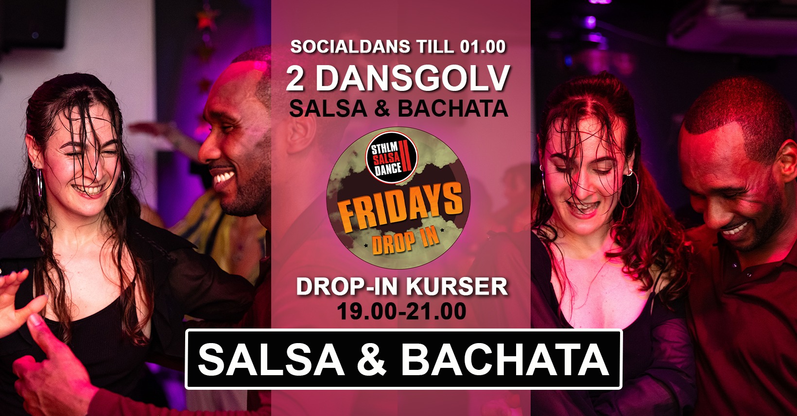 Salsa & Bachata drop-in 5 juni på Stockholm Salsa Dance!