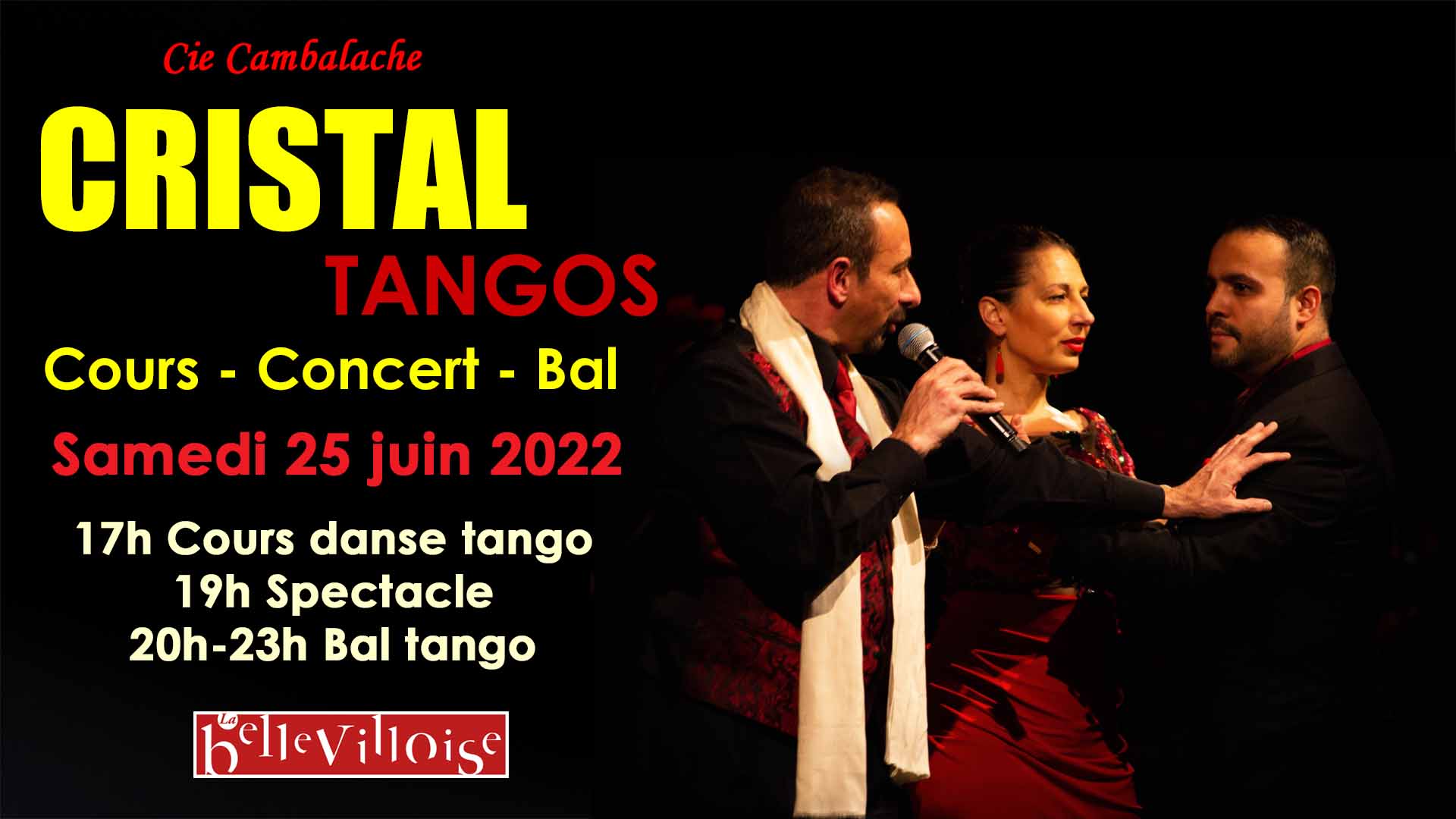 C'est demain. Cristal Tangos - Cours, spectacle, bal