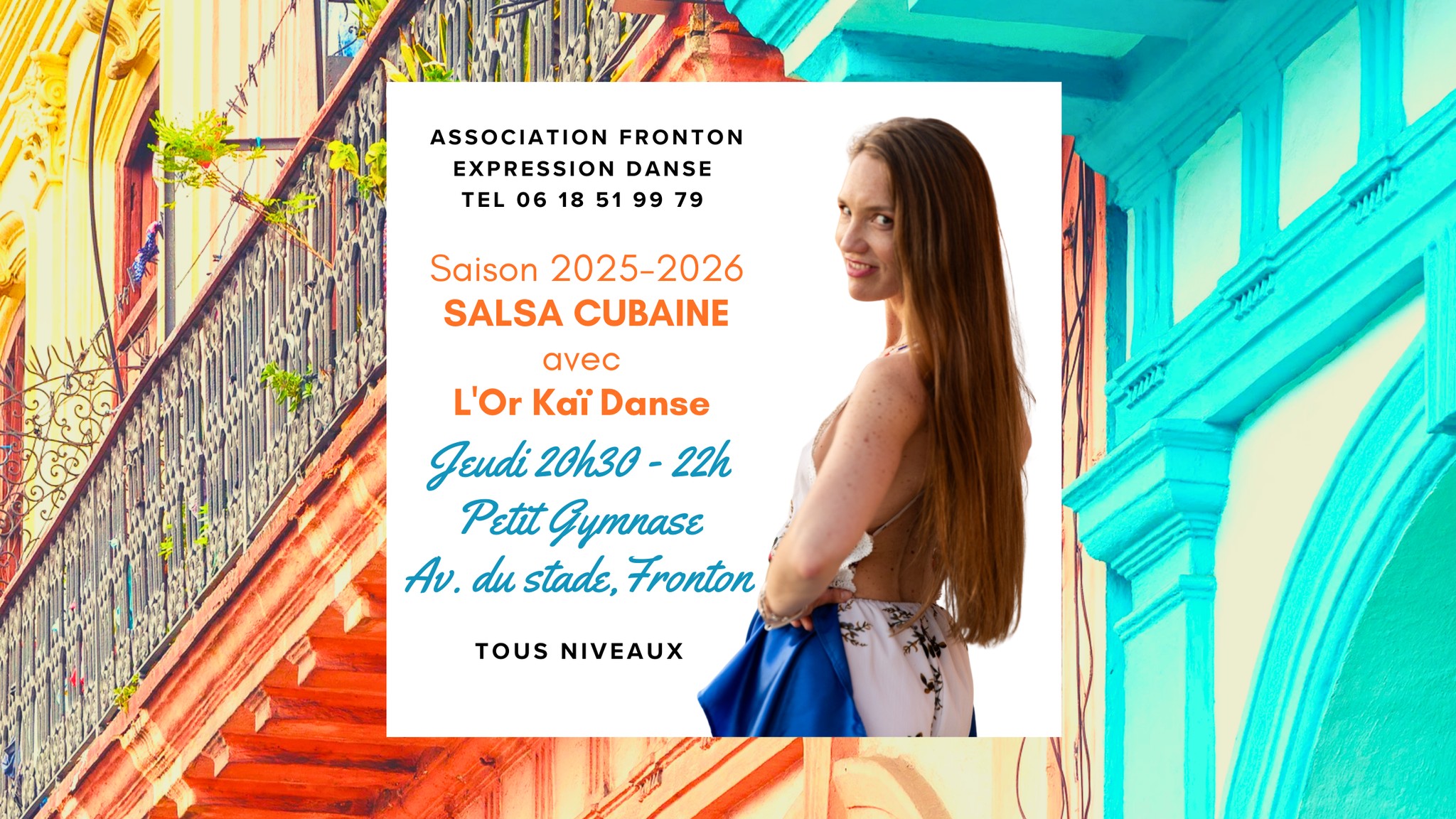 Cours évolutif tous niveaux Salsa cubaine Fronton avec @LORKAÏDANSE