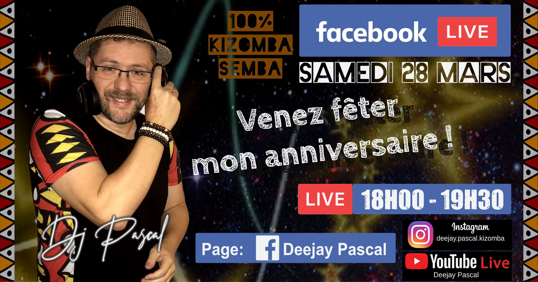 Live Face Insta: Venez fêter mon anniversaire 100% Kizomba Semba