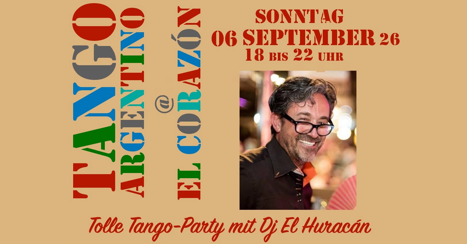 Sonntagsmilonga 06.09.2026 - DJ El Huracán (Jo Switten)