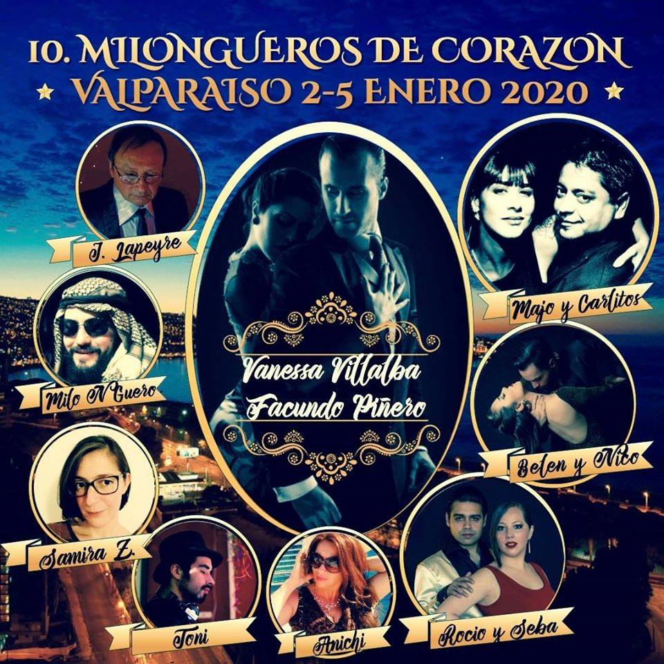 10° Encuentro de Tango Milongueros de Corazón Chile 2 al 5 Enero