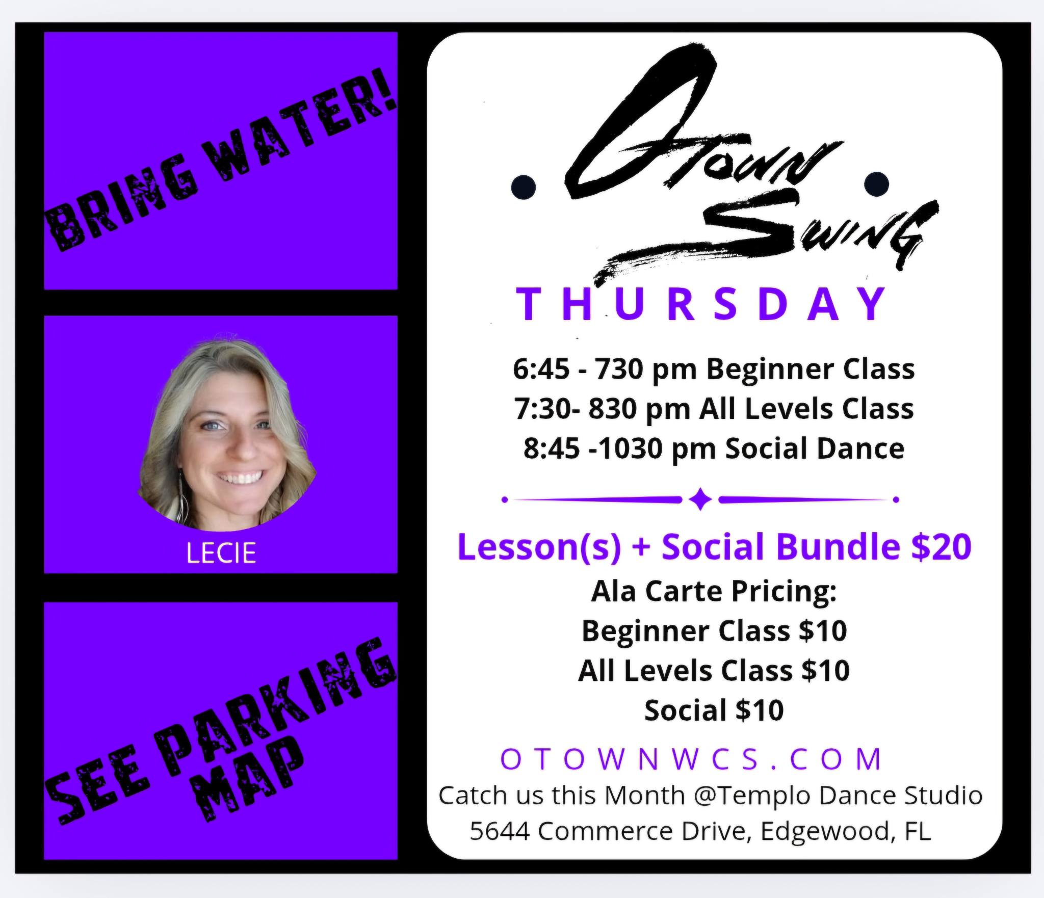 OTown Thursday Night West Coast Swing Class & Social Dance