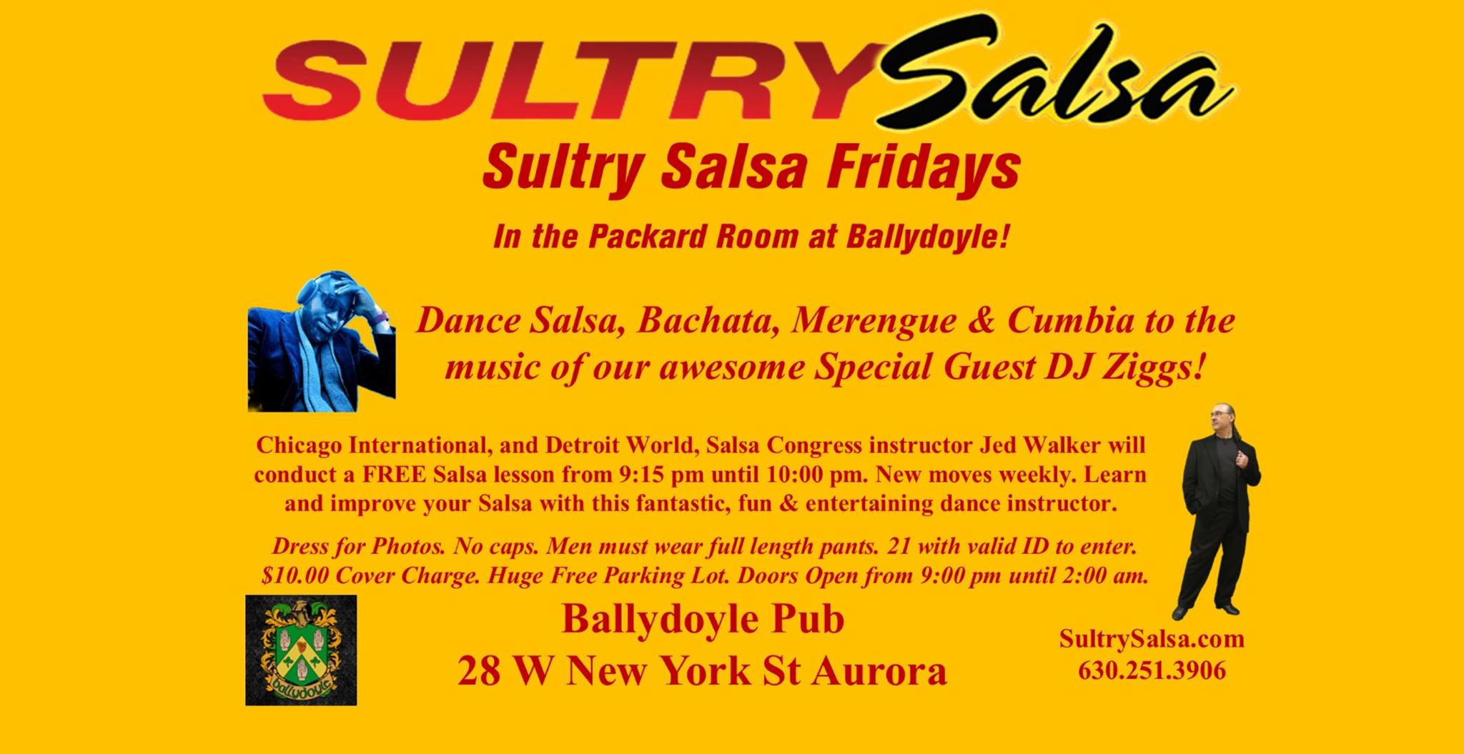 Sultry Salsa Fridays with El Barón, Jed Walker at Ballydoyle Pub