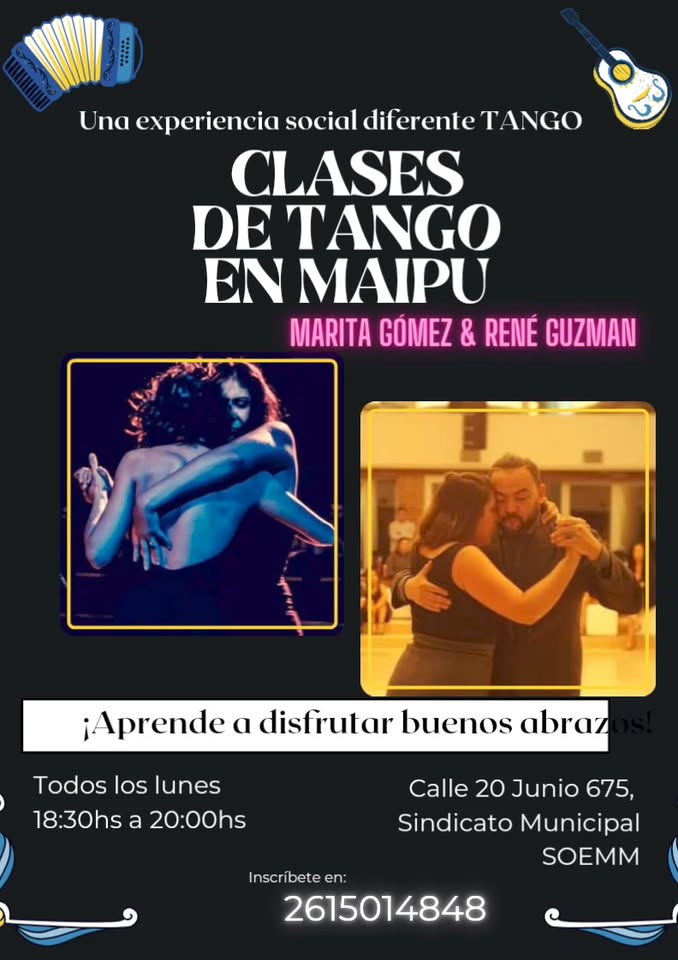 Clases de tango Social todos los lunes