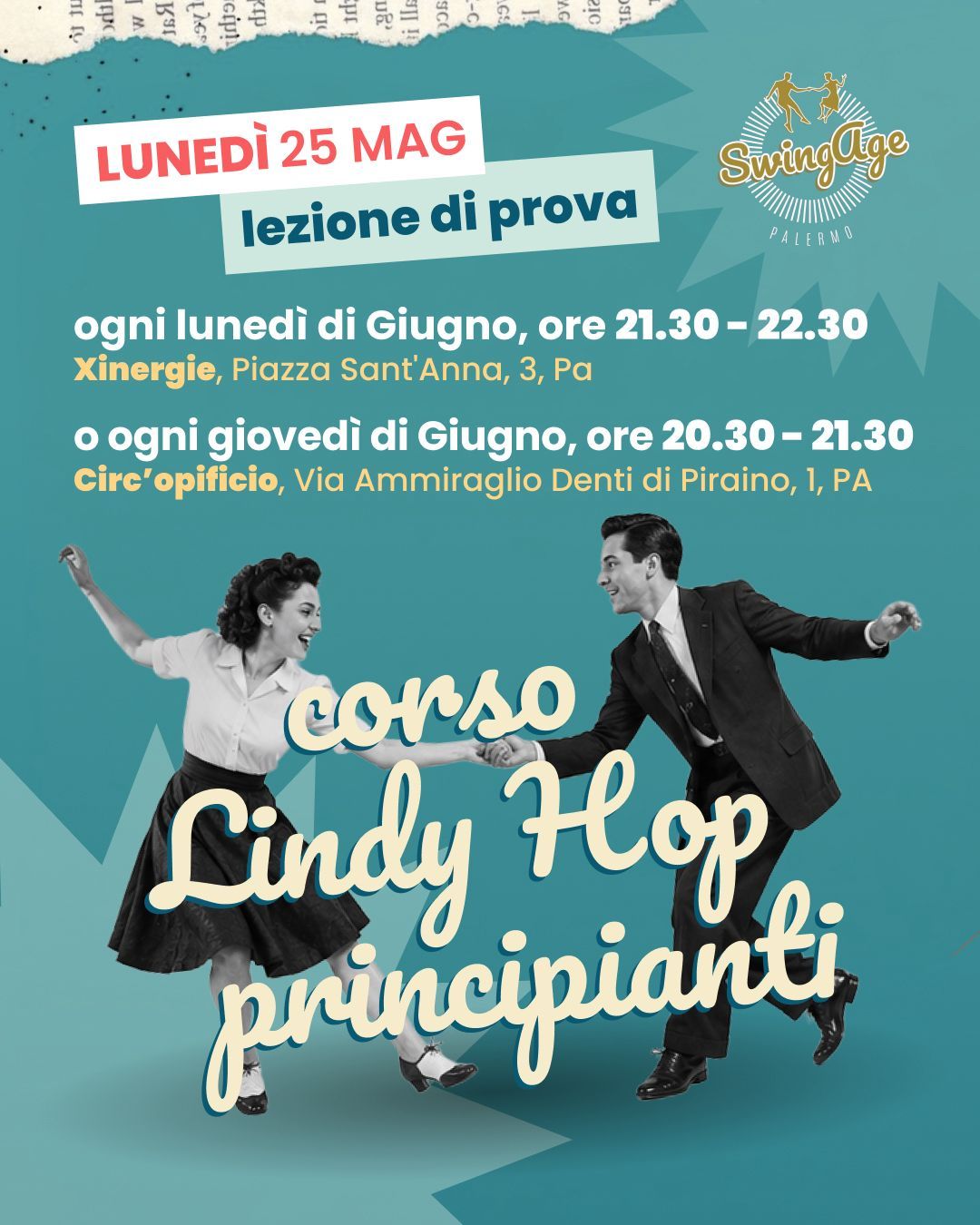 Lezione di prova Lindy Hop Principianti