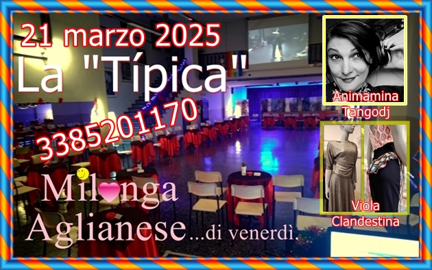 Milonga Aglianese "in Rosa" con Animamina Tangodj, espone Viola Clandestina Tango.