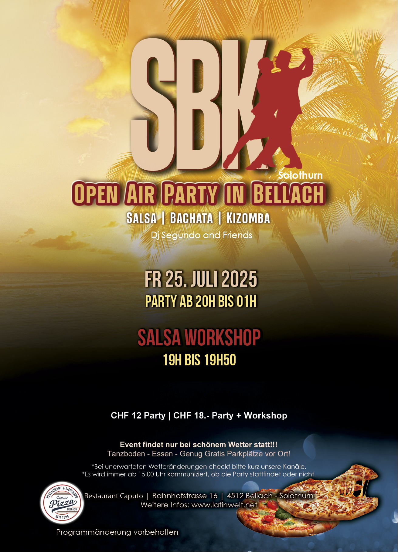 SALSA, BACHATA… OPEN AIR! BELLACH - SOLOTHURN