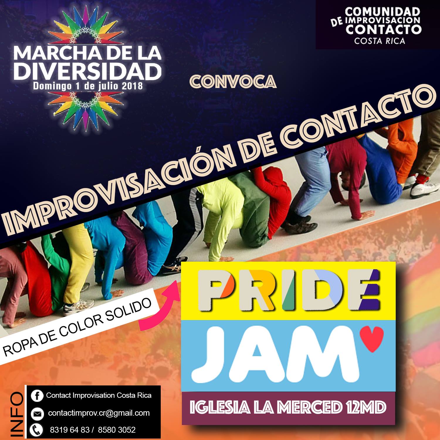 Danza Impro de Contacto en Marcha de la Diversidad