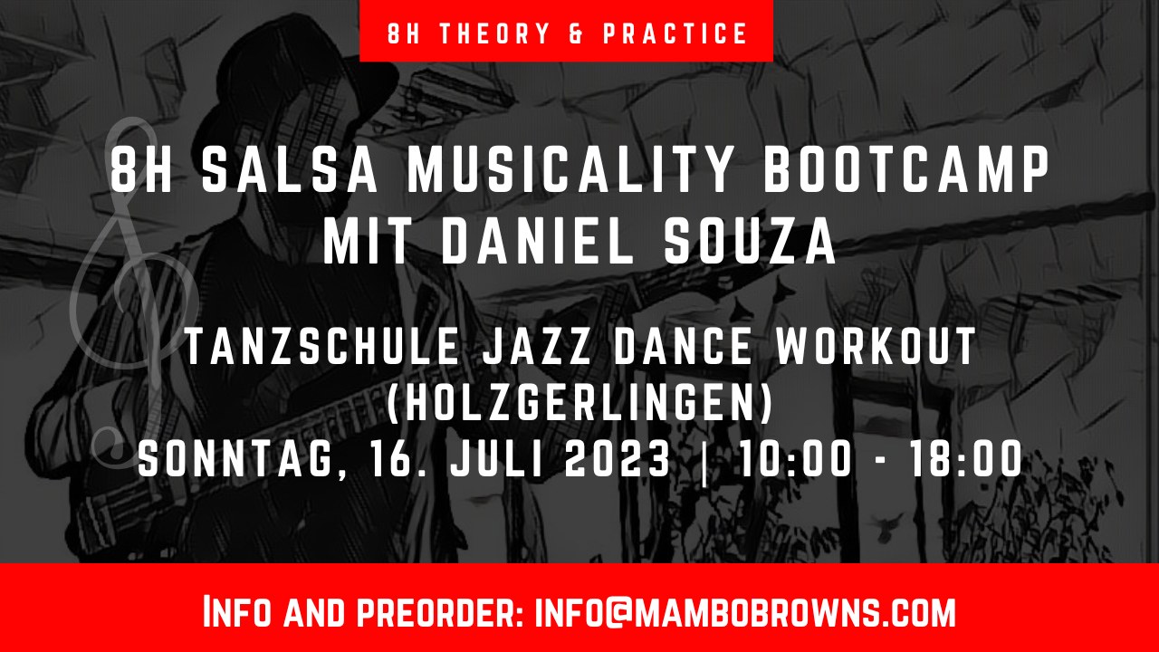 Salsa Musicality Freak Bootcamp bei Jazz Dance Workout in Holzgerlingen bei Stuttgart Daniel Souza