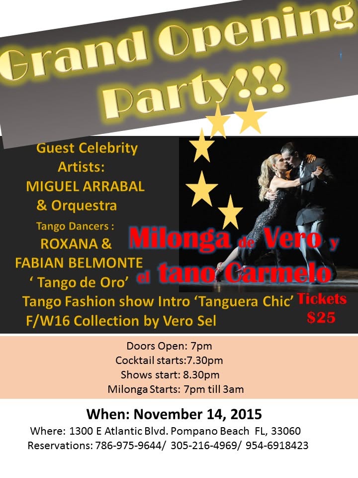 Grand Opening! Malevo's Tango Boutique & Dance Studio