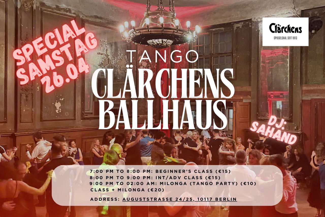Special Milonga am Samstag in Clärchens Ballhaus