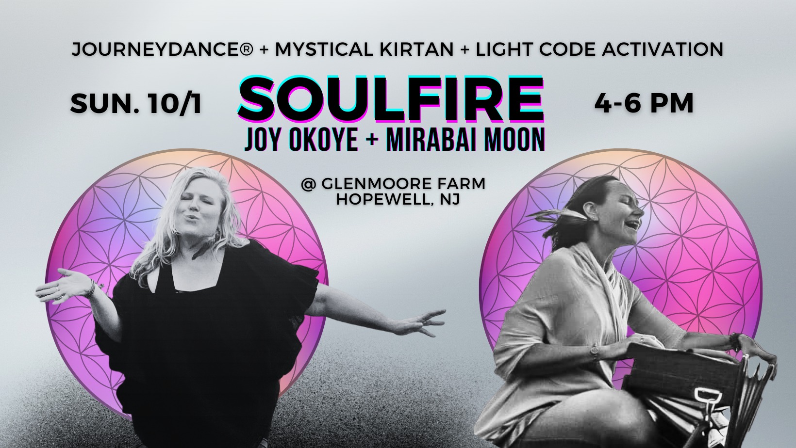 SOULFIRE: JourneyDance™ w Joy Okoye + Mystical Kirtan w Mirabai Moon