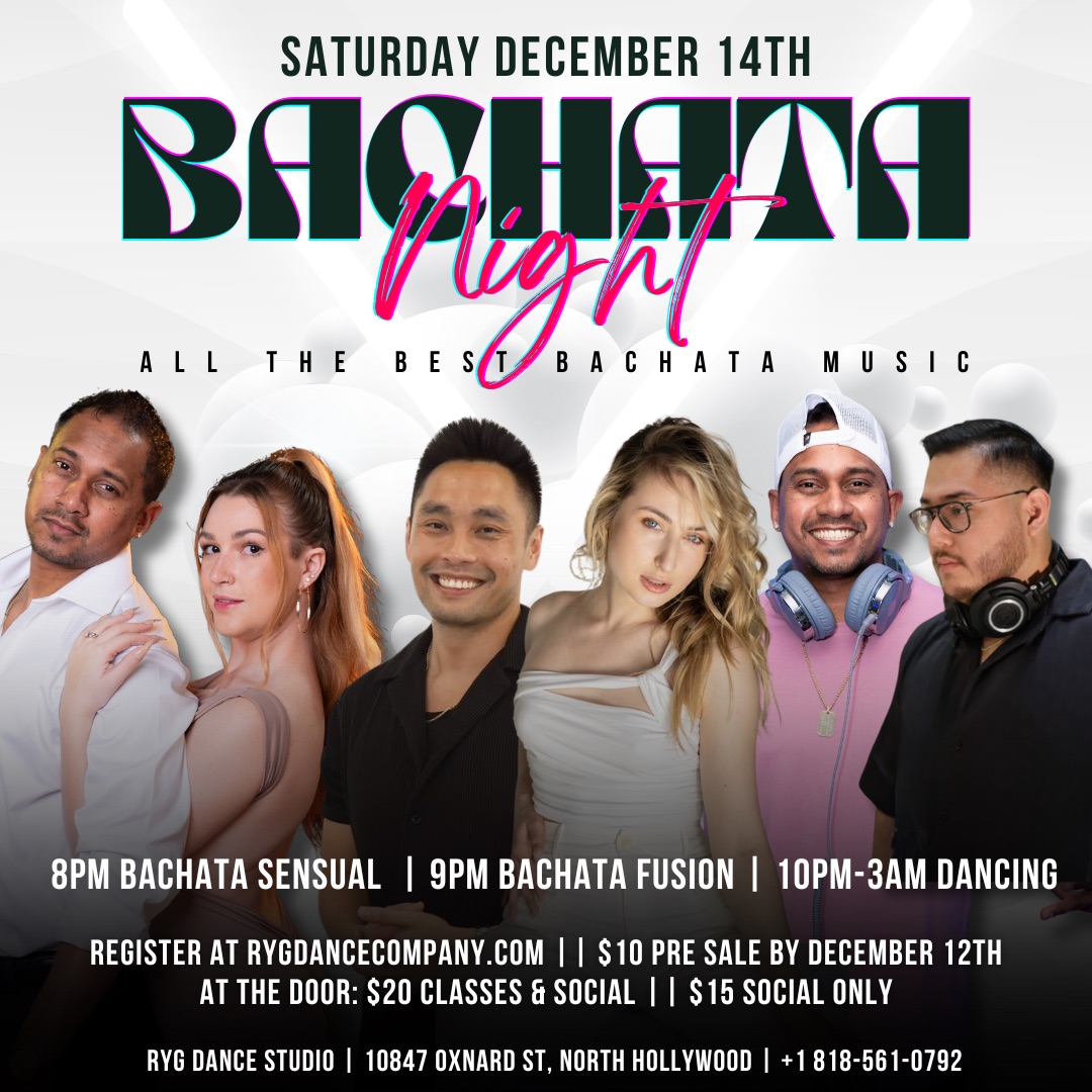 RYG 100% BACHATA SENSUAL NIGHT