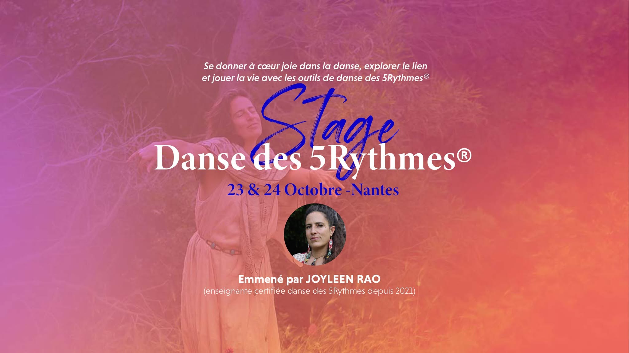 À Corps Joie - 5Rythmes® - 23&24 Octobre 2026 - NANTES