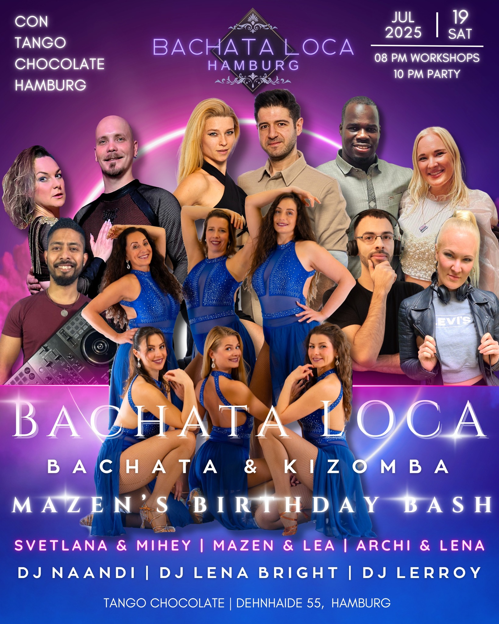 ✨BACHATA LOCA HAMBURG✨ 19. JULY Mazen‘s Birthday Bash Edition🍾🎉