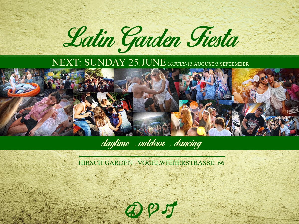Latin Garden Fiesta daytime outdoor dancing