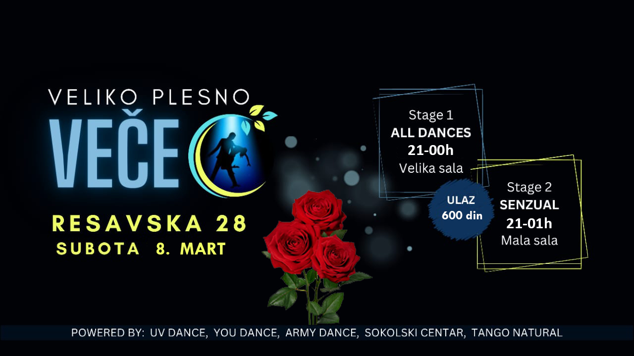 VELIKO PLESNO VEČE u Resavskoj 28