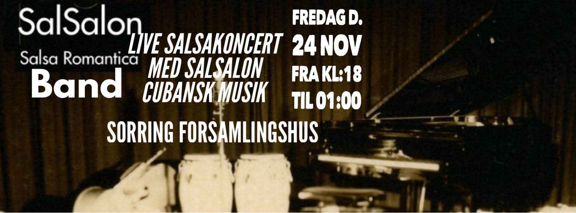 Live Salsakoncert med Salsalon i Sorring forsamlingshus