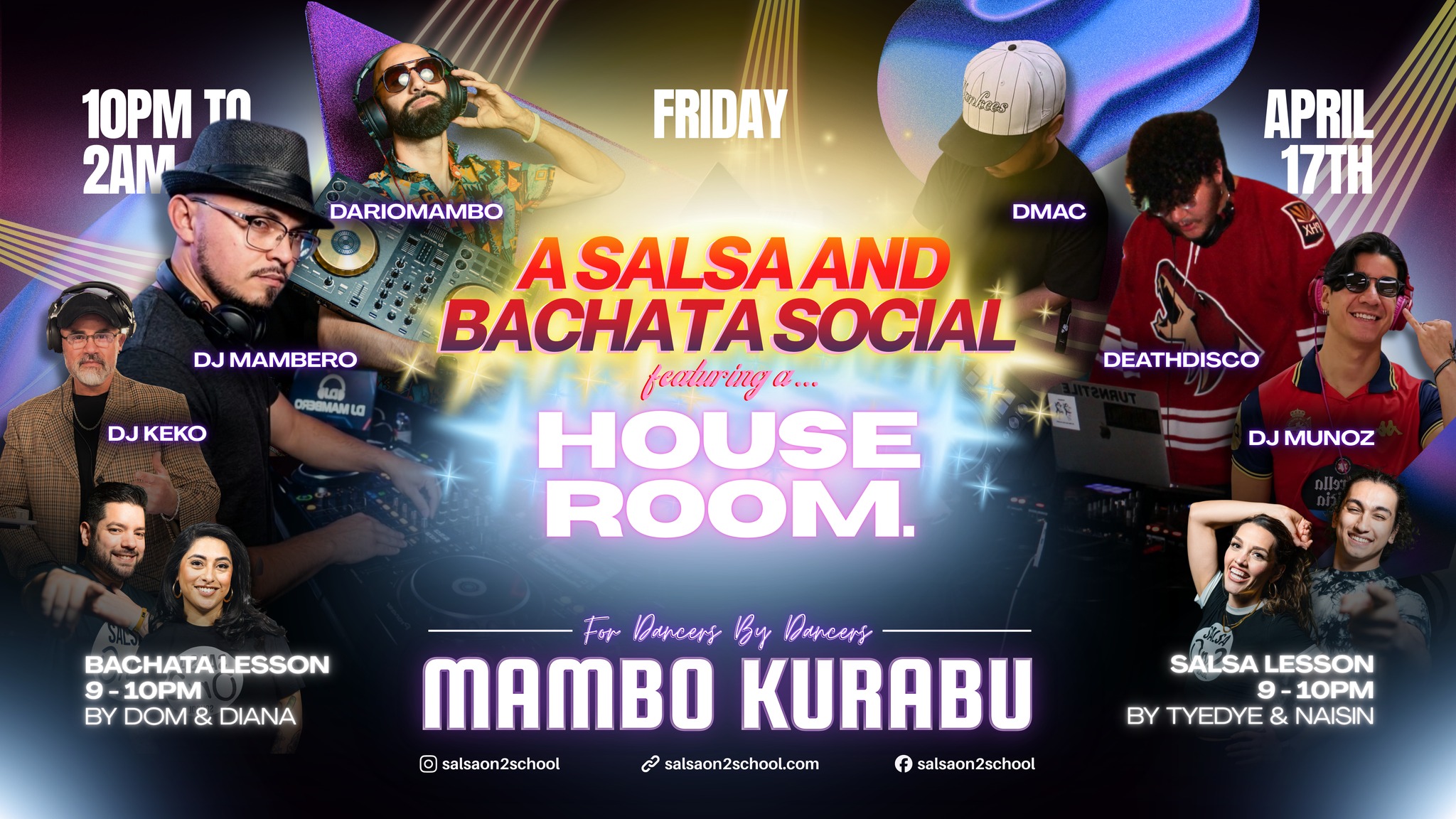 Salsa & Bachata Social: FEATURING THE HOUSE ROOM.