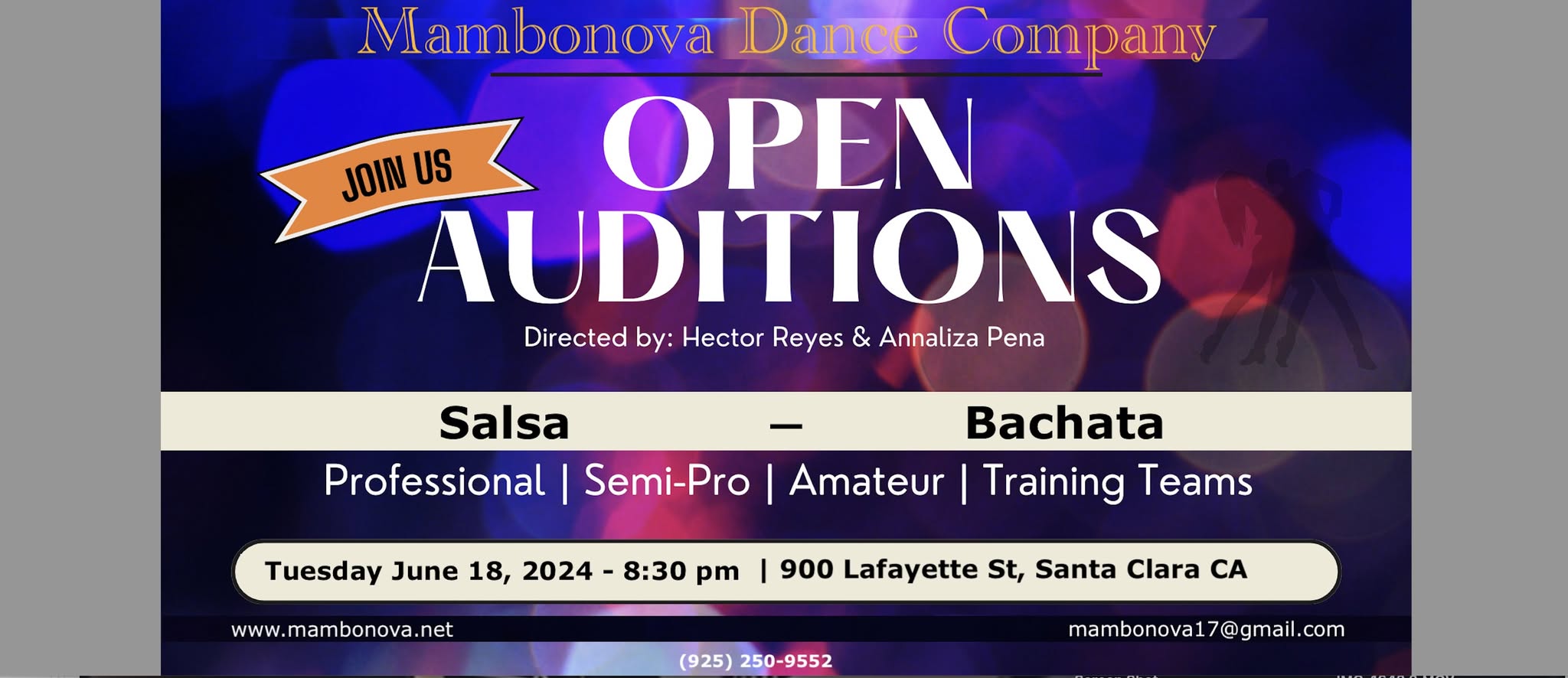 Mambonova Second and Last Salsa & Bachata Team Auditions