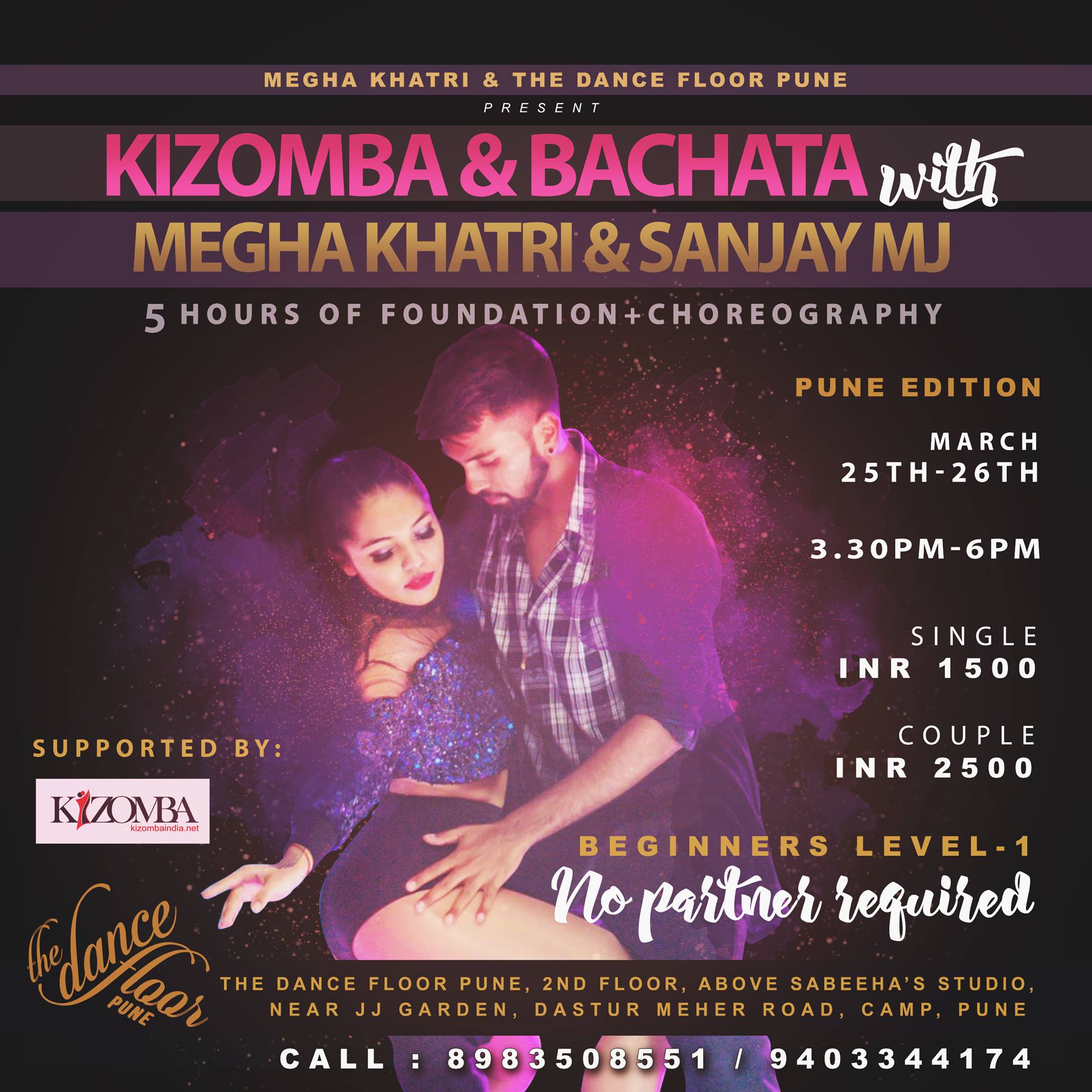 Kizomba & Bachata with Megha Khatri & Sanjay MJ