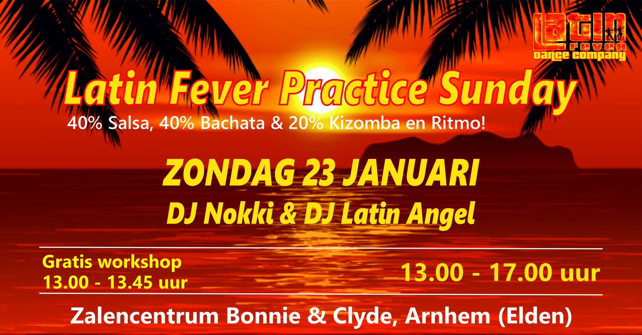 Latin Fever Practice Sunday: 23 januari in Arnhem