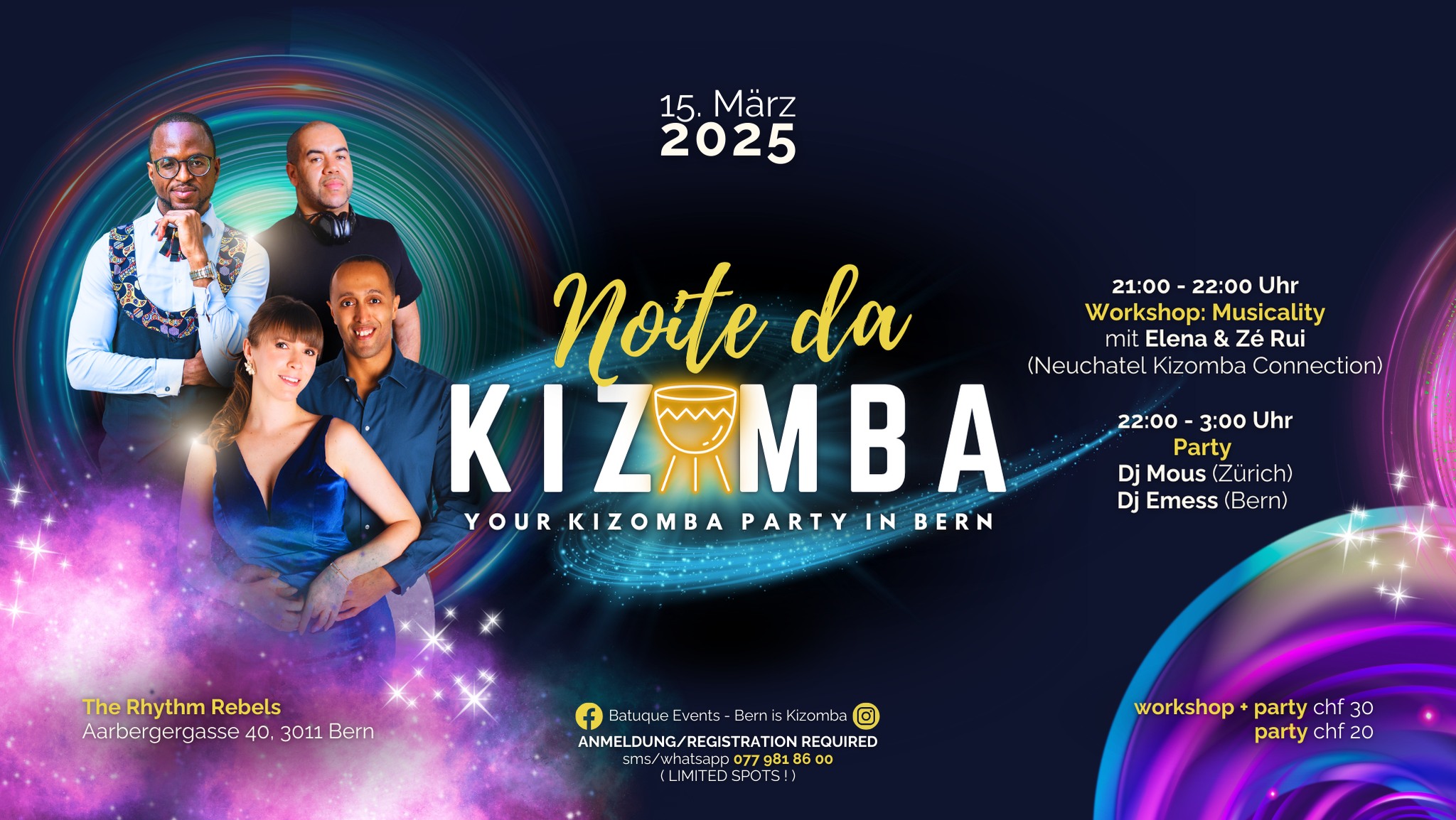 ๐ NOITE DA KIZOMBA ๐ BERN - March Edition