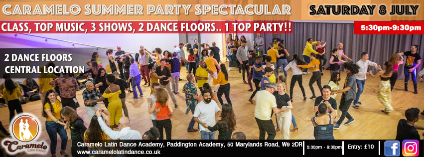 Caramelo Summer Party Spectacular - Saturday 8th July, 5:30pm-9:30pm!