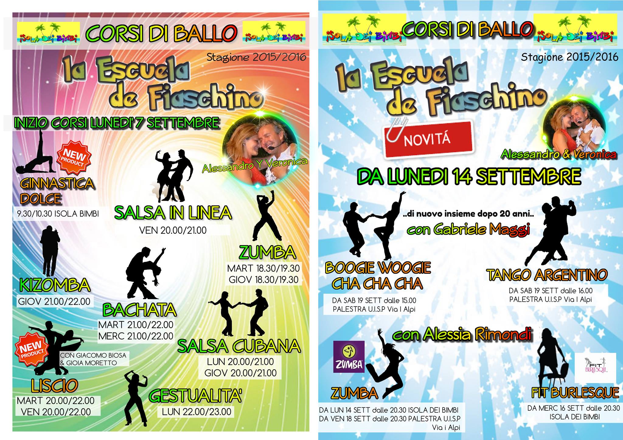CORSI "LA ESCUELA DE FIASCHINO" STAGIONE 2015 2016