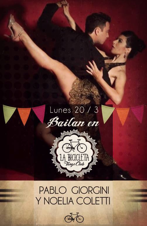 Pablo Giorgini y Noelia Coletti en La Bicicleta Tango Club