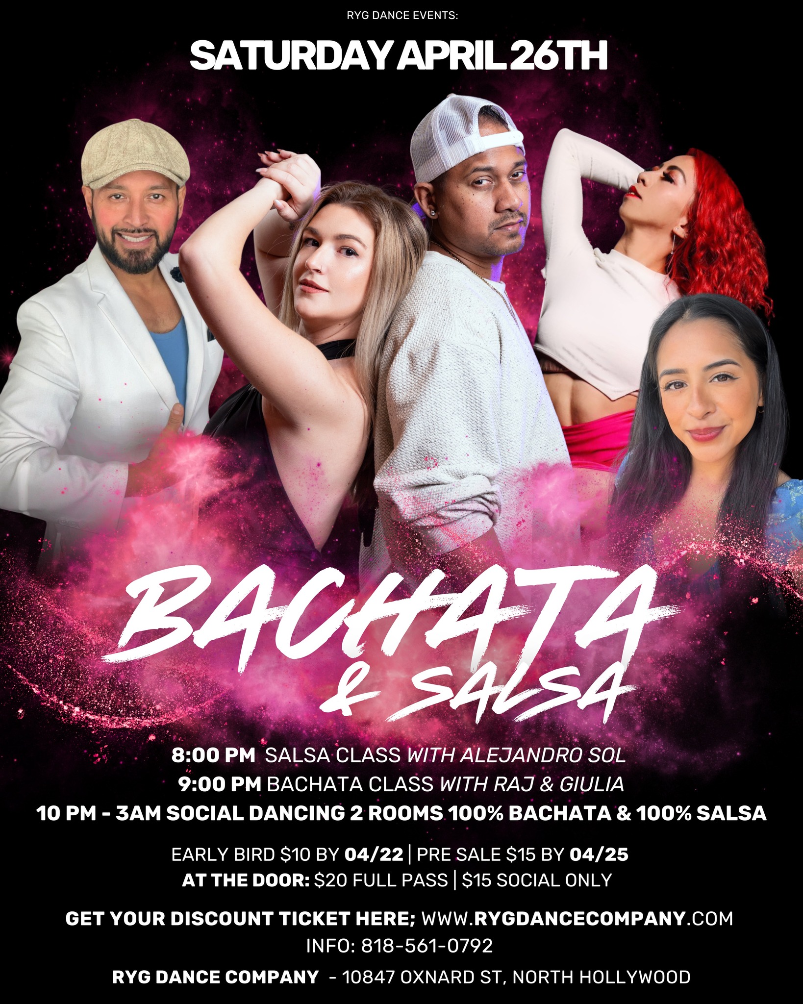 RYG 💯% BACHATA & SALSA NIGHT