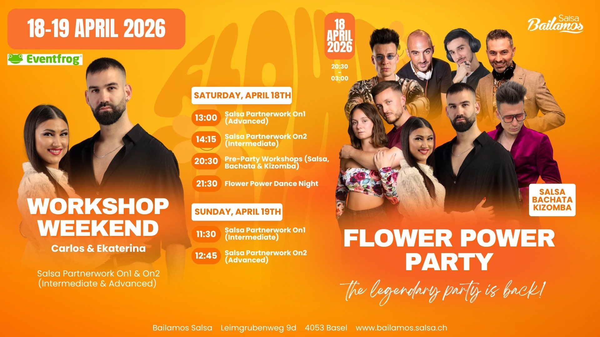 ๐ธโจ Salsa Workshop Weekend & Flower Power Party โจ๐ธ