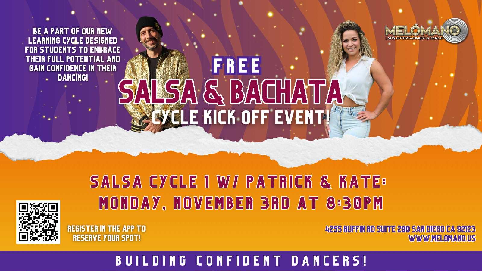 Melómano FREE Salsa Cycle 1 Kick Off! 11 3!