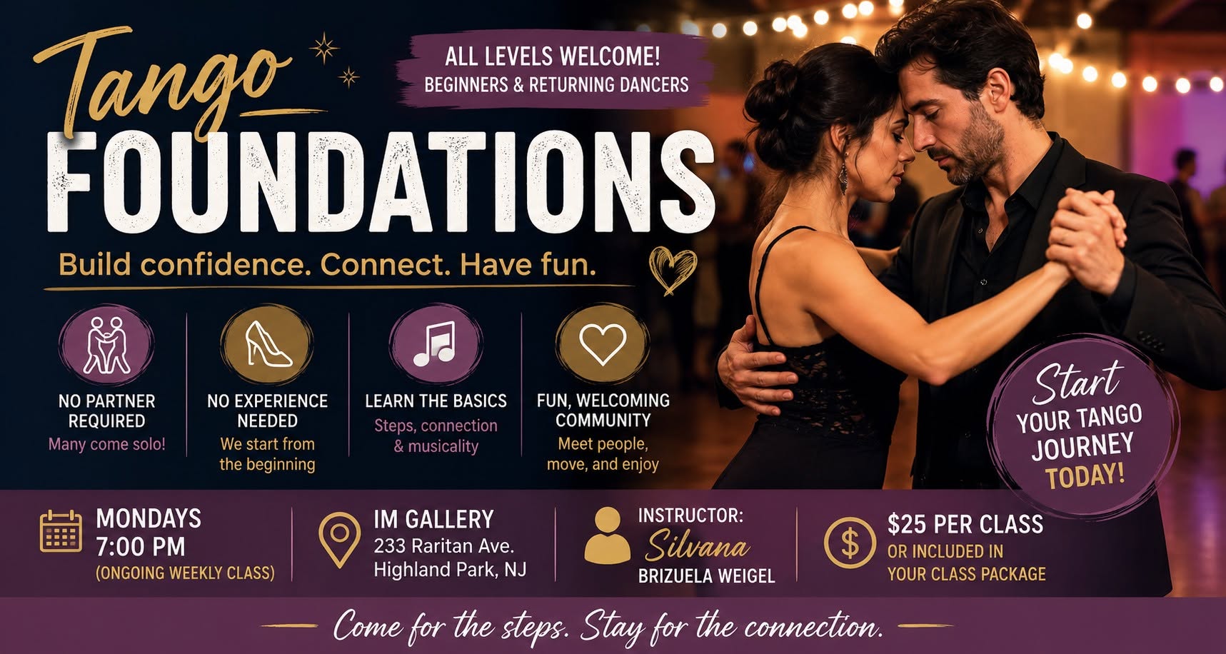 Tango Foundations, Beginner Friendly