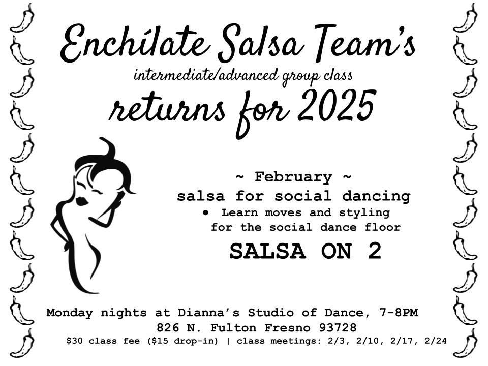Enchílate's Int Adv Group Class - SALSA ON 2!