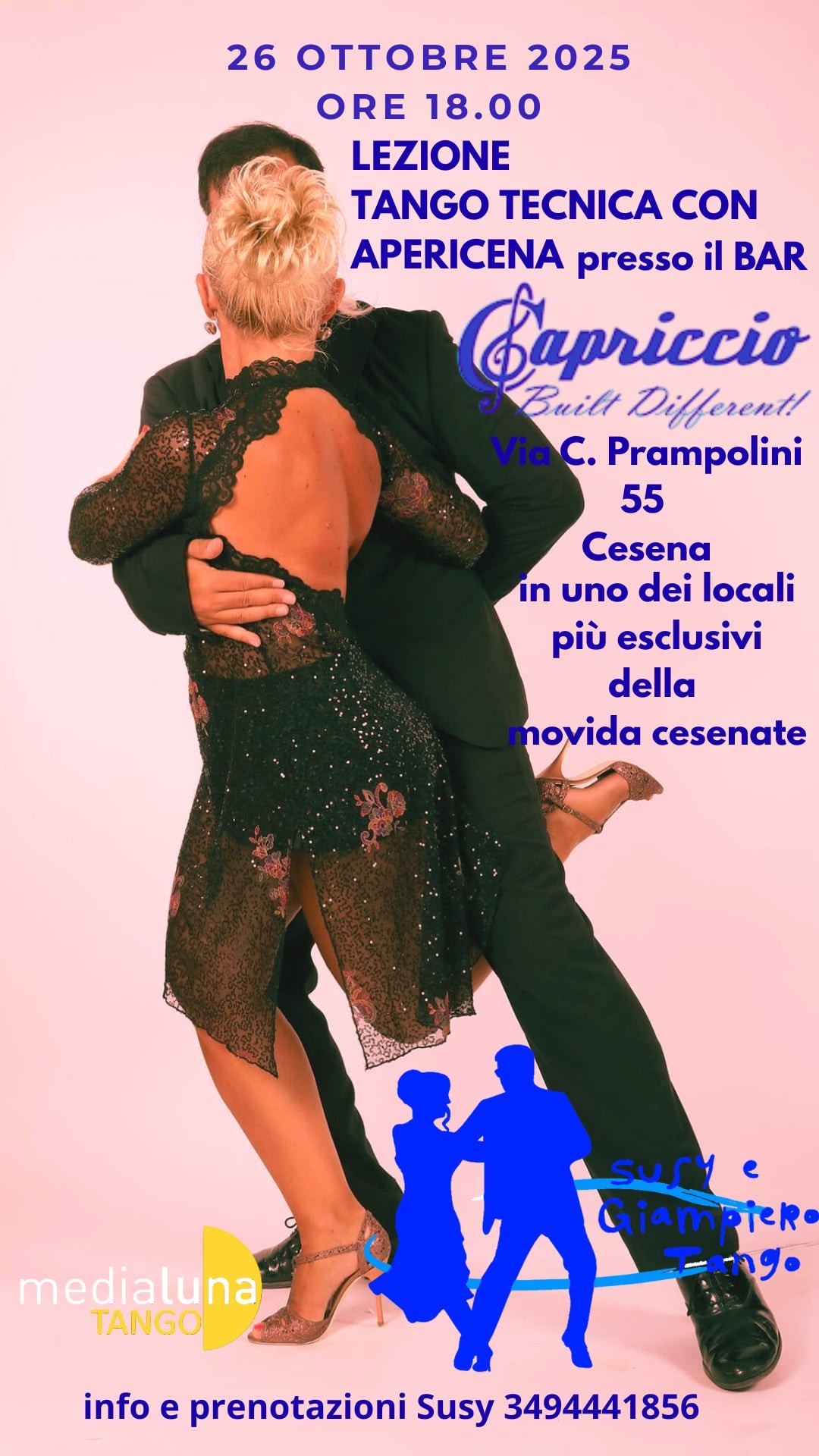 Lezione di Tango Tecnica con Apericena! A Cesena!