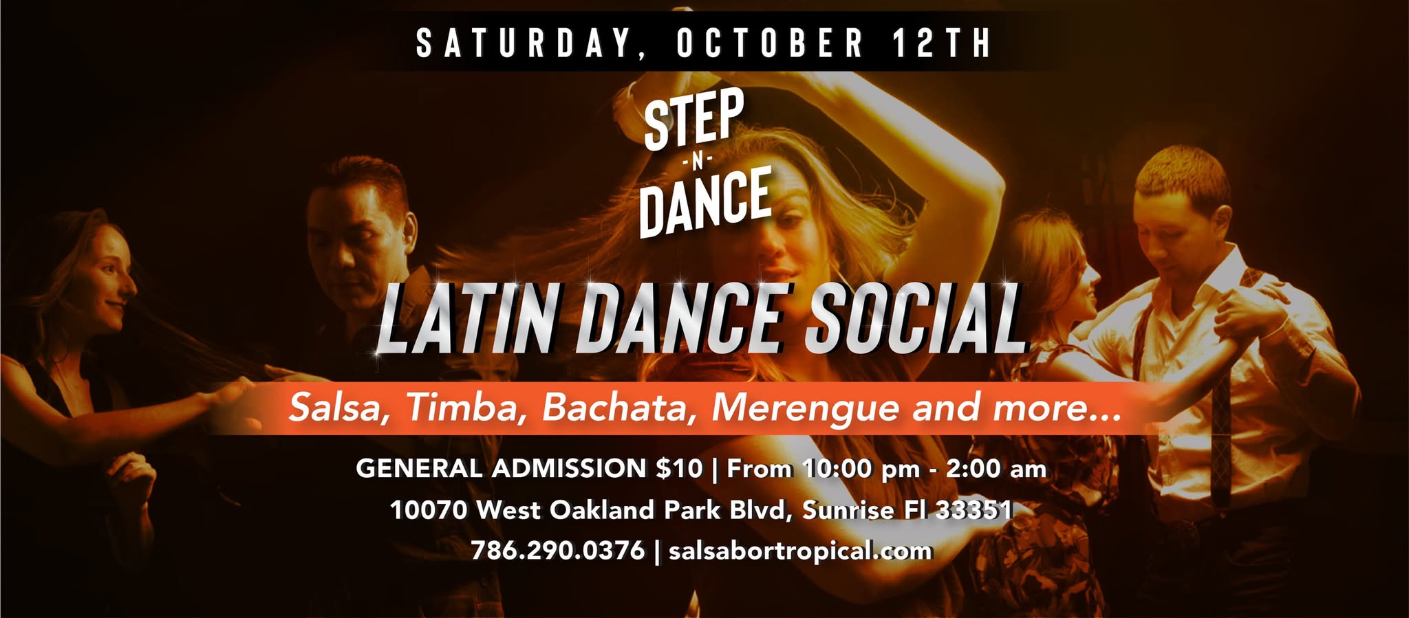 Caliente Saturday Latin Dance Social at Step N Dance