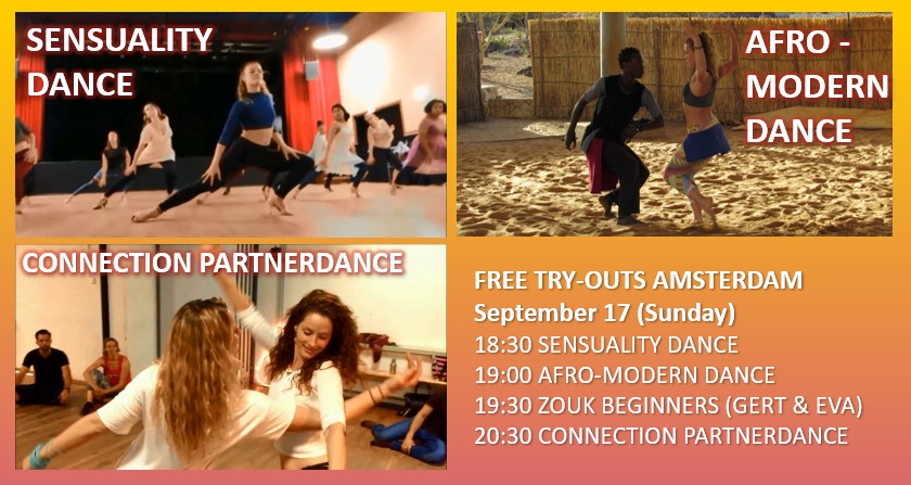 FREE TRY-OUTs: Sensuality Afro-Modern Connection Partnerdance - by Bess Kuil, Adam!
