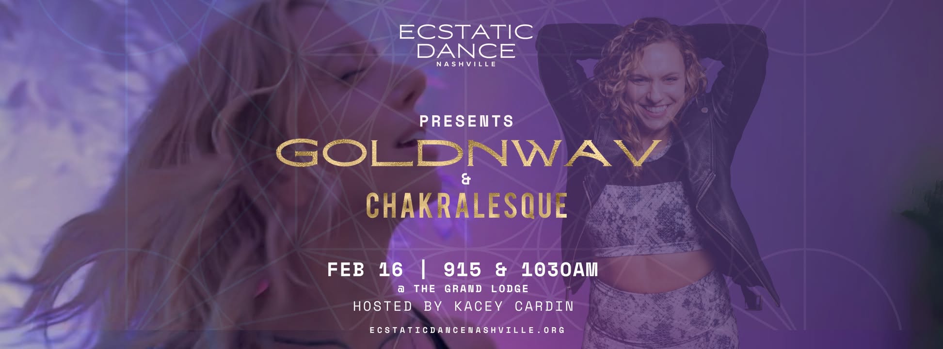 Feb 16th Ecstatic Dance Nashville with DJ GOLDNWAV & Chakralesque