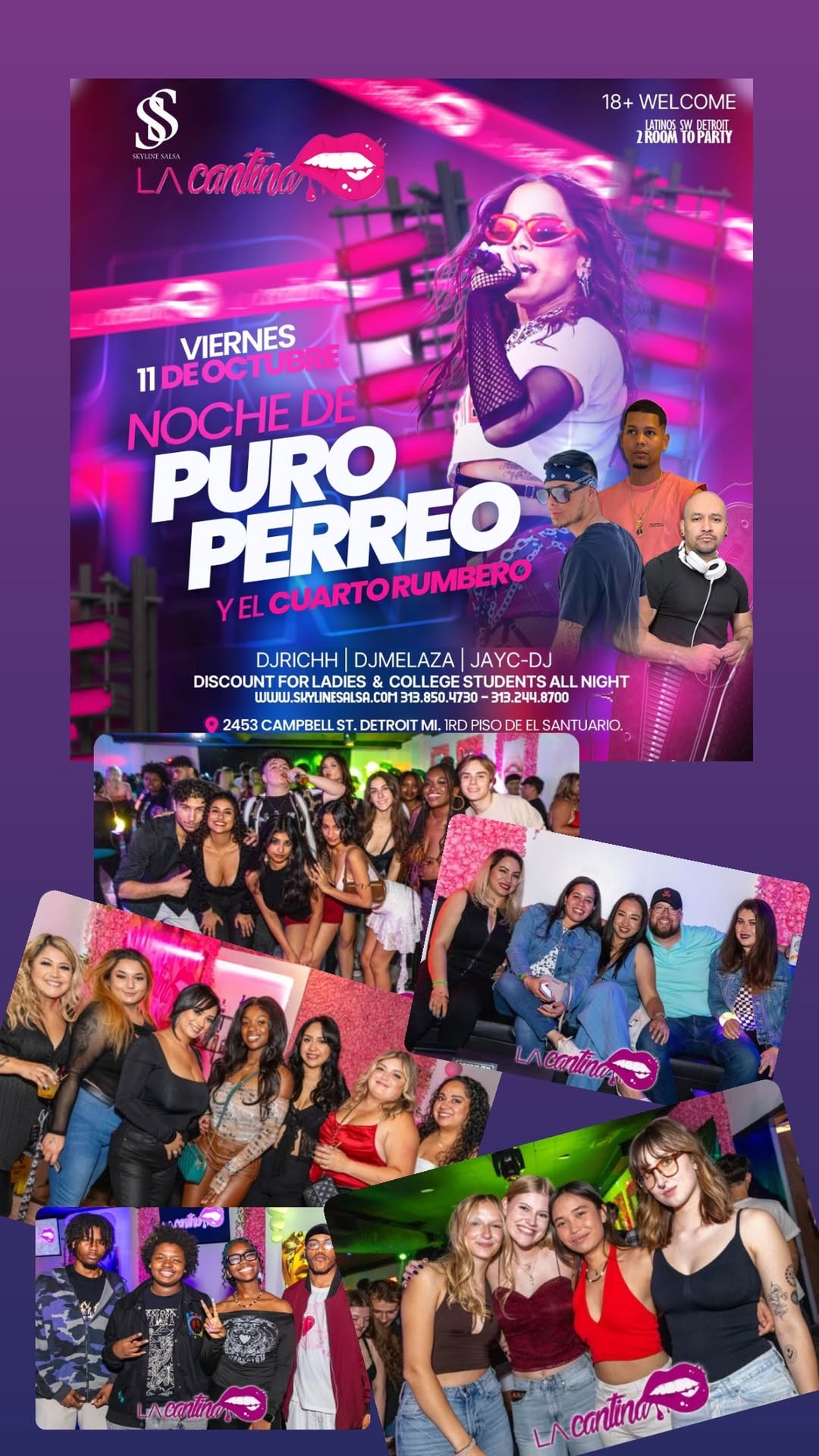 Latin Fridays LaCantinaDetroit 1st Floor of El Santuario Night Club