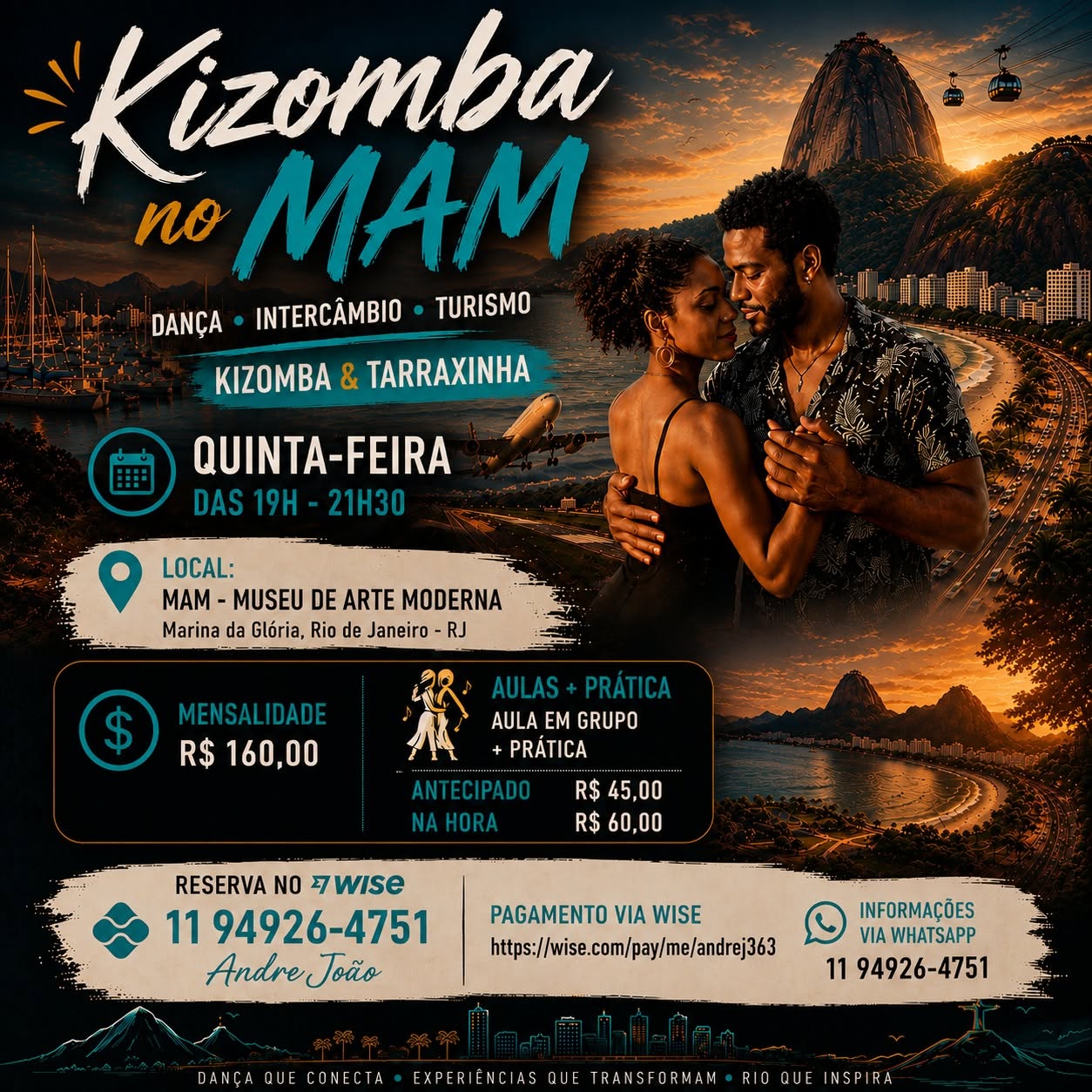 Kizomba no Rio Curso de Kizomba + Social