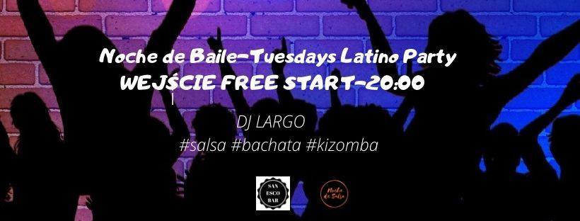 Tuesday Latin Party Dj Largo Darmowa lekcja Shoty 6 PLN