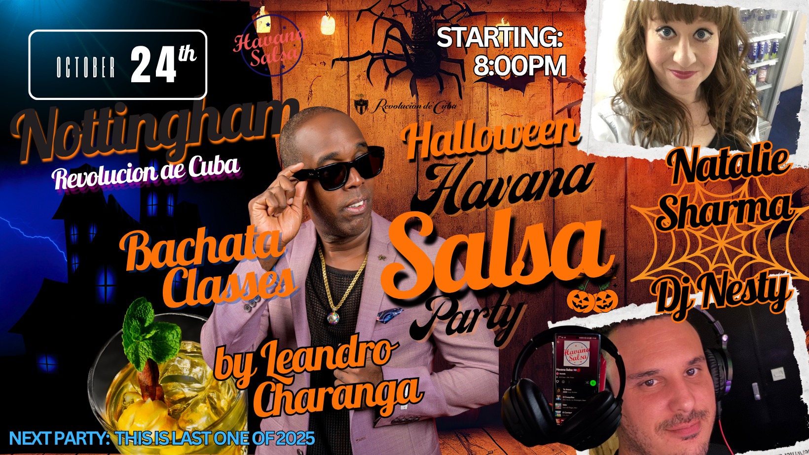 Cuban Salsa & Bachata Nottingham Halloween Party with a spooky twist! 2025