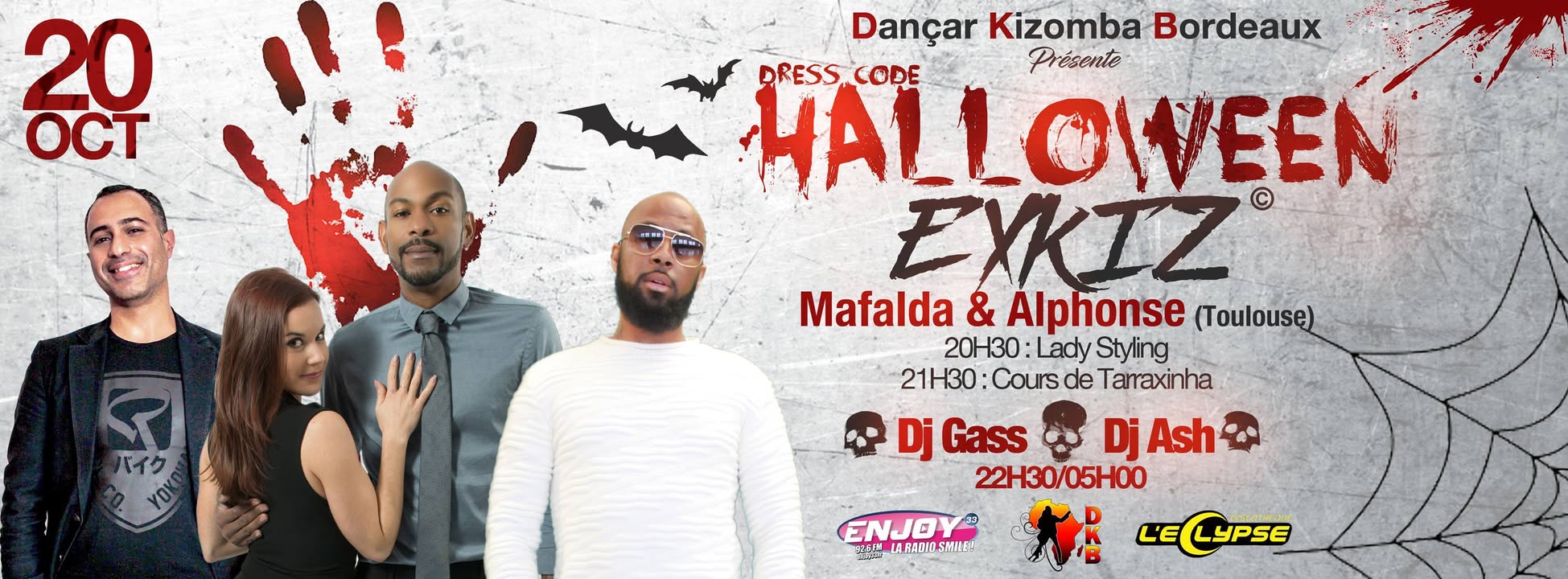 Soirée ExKiZ Bordeaux Oct. 2017 - Mafalda & Alphonse - Dj Gass & Ash by DKB