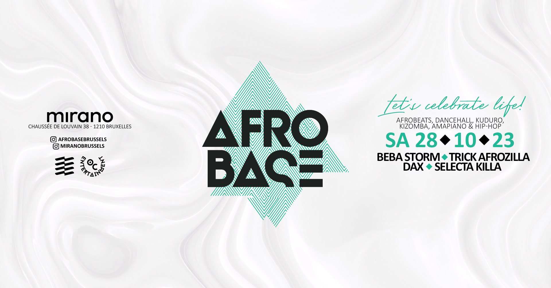 Afrobase • SAT 28.10 • MIRANO Brussels!